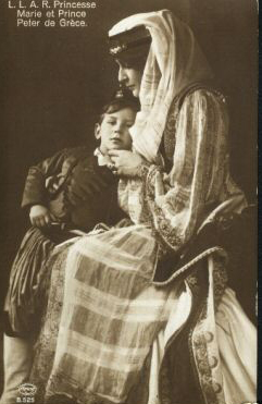 Η Μαρία Βοναπάρτη με τον γιό της Πέτρο